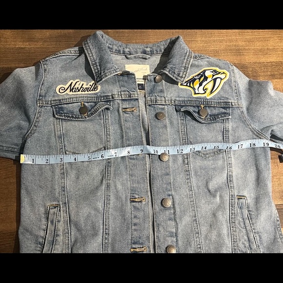 Nashville Predators Hockey Custom Jean Jacket - Picture 4 of 4